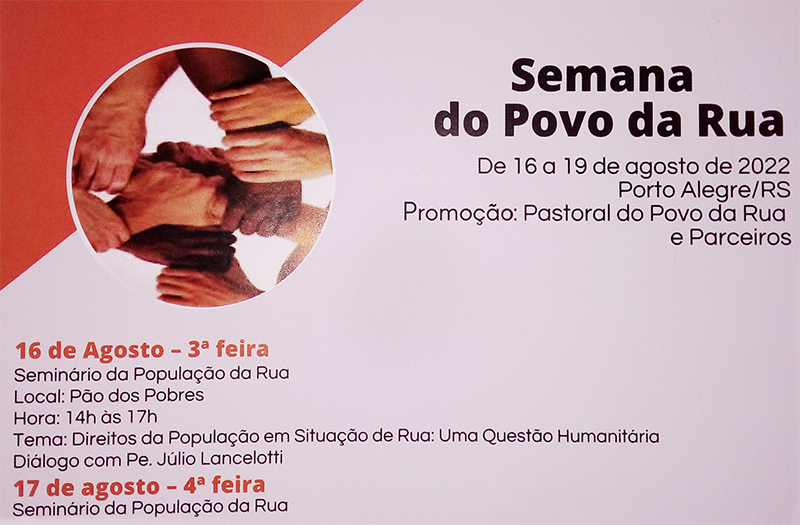 Pe Júlio Lancelotti participa de evento em Porto Alegre